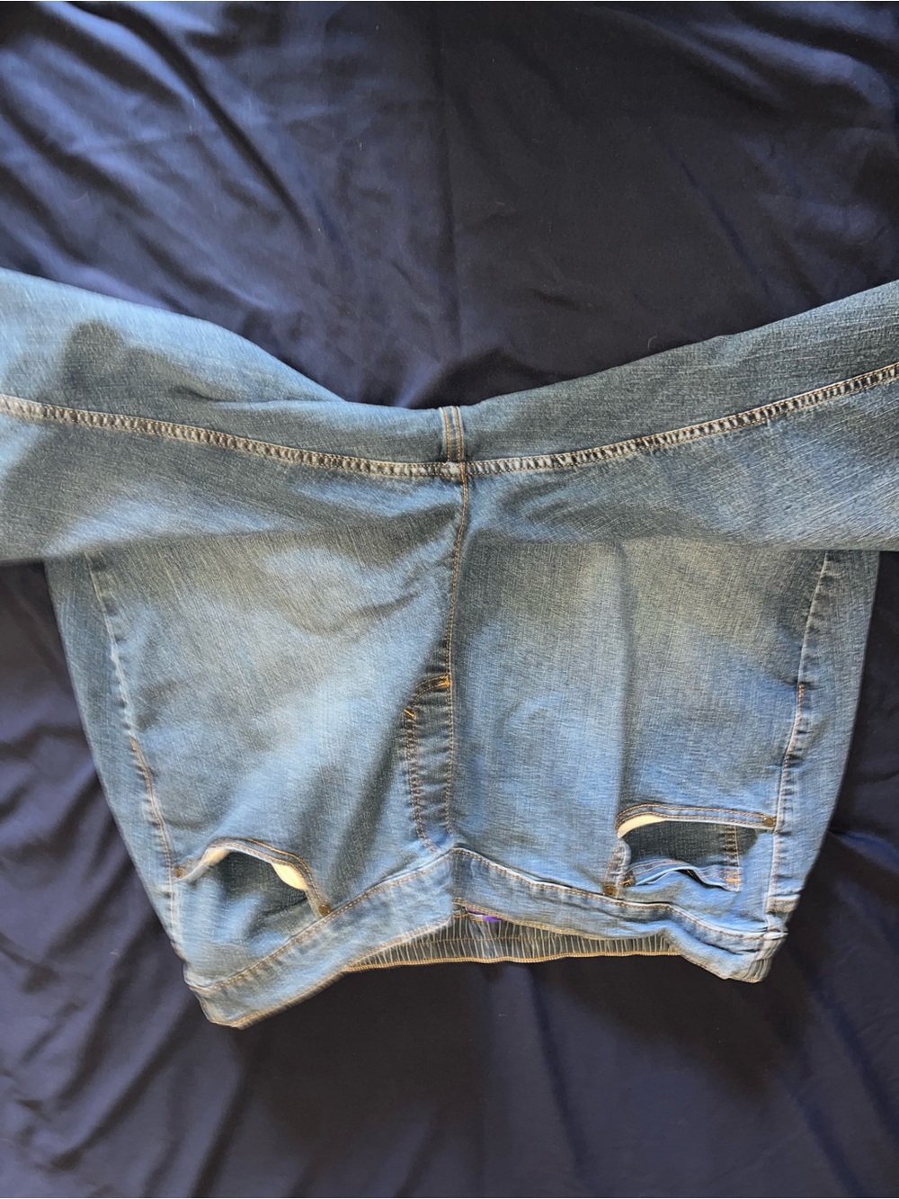 Catherines Women’s Denim Casual Vacation Timeless Fit Cropped Pants Plus Sz 2X - Picture 2 of 4
